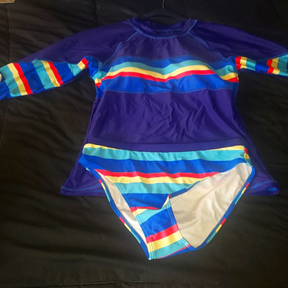 2 piece swimsuit multicolor